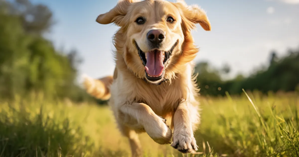 黃金獵犬跑跳